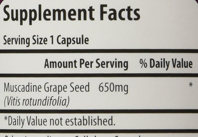 Muscadine Grape Seed 90 Count Bottle