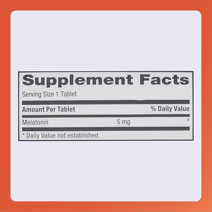 Rugby Melatonin 5mg Tablets - Dietary Supplement - 90 Count