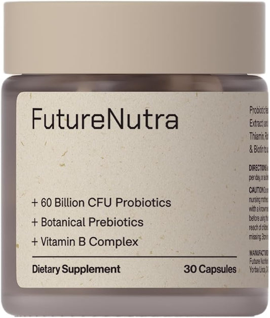 10 Advanced Strains, Prebiotics, and B Vitamins for Total Digestive & Immune Health, Supports Occasional Constipation, Bloating, Diarrhea - 30 Count/Bottle