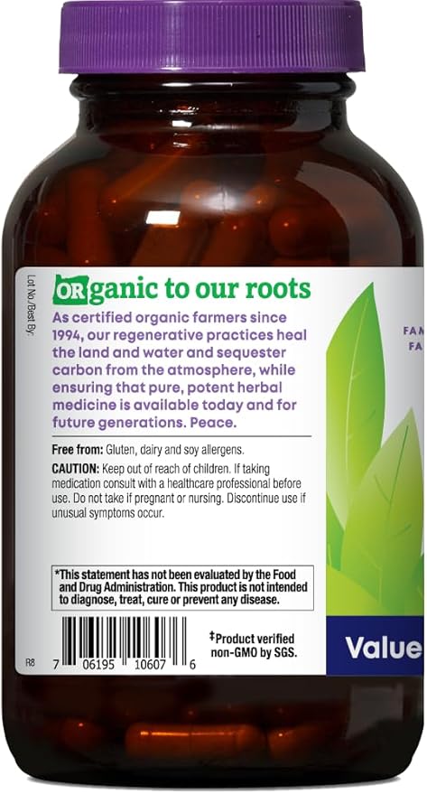 Oregon's Wild Harvest Organic Ashwagandha Non-GMO Herbal Supplements for Stress Relief, Immune Support, Balanced Energy Levels & Mood Support, 180 Count