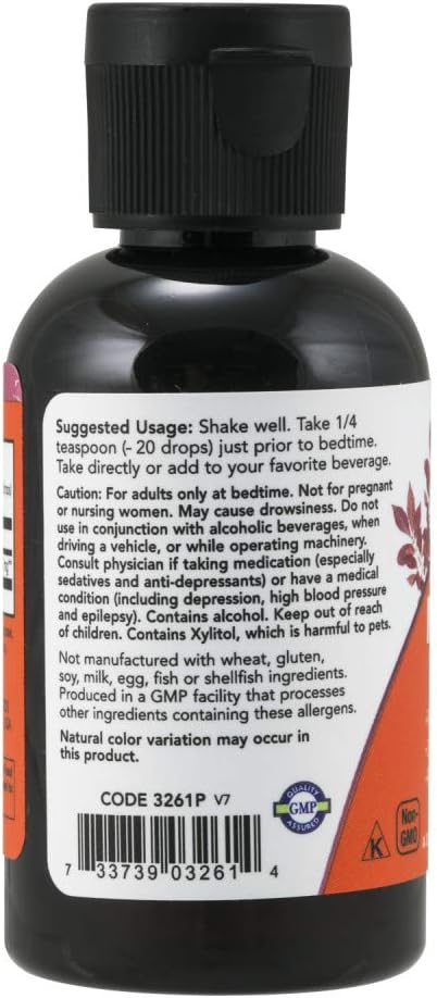 Now Foods Liquid Melatonin, 2 Fl Oz, Pack of 2 (Packaging May Vary)