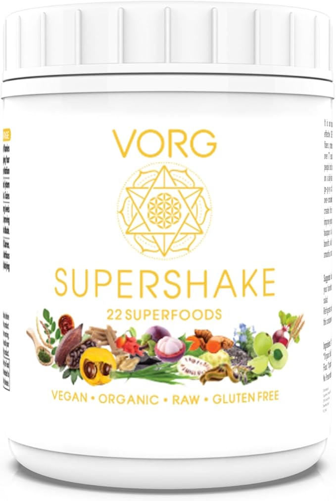 VORG SuperShake - The Ultimate Superfood Mix Packed with 22 superfoods, a True All-in-one Supplement. Enhances Hair, Skin, Immune System, Digestion, and boosts Energy. (2 Month Supply)