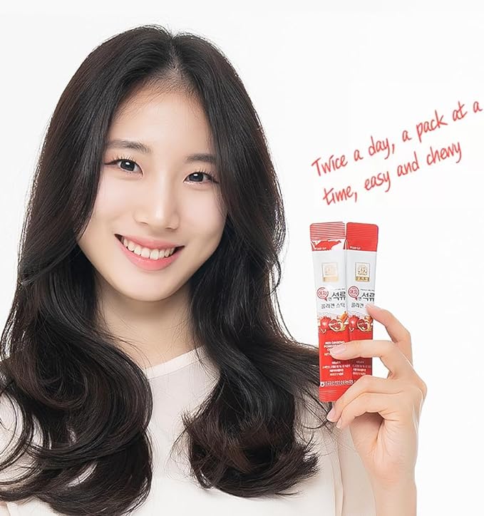 Korean Beauty Baekje Geumsan Women's Pomegranate Collagen Jelly Stick 5.1oz / 6 Count (1 Pack)