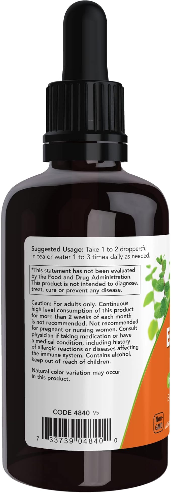 NOW Foods Supplements, Echinacea Extract Liquid with Dropper, Immune System Support*, 2-Ounce