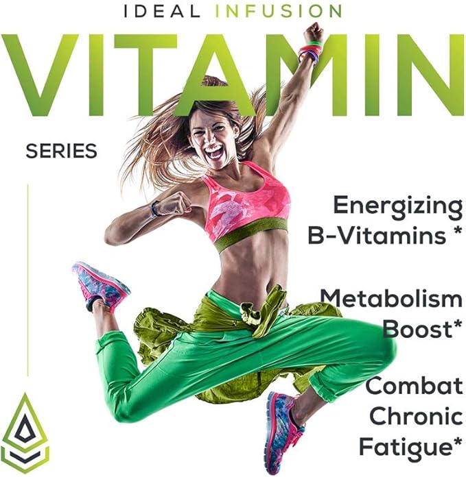 Ideal Infusion B-Bomb Vitamin B12 + B Complex Liquid Spray: Methylcobalamin with Adenosylcobalamin: Energy & Mood Support, Sugar-Free, Vegan, Organic Spearmint Flavor