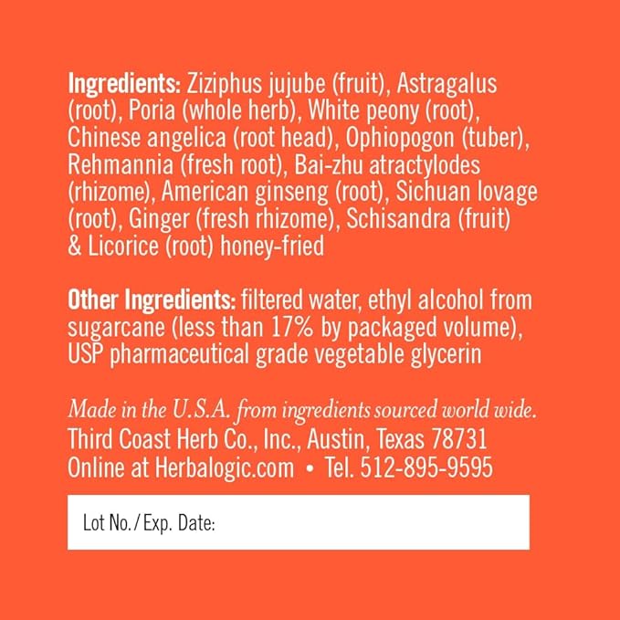 Peak Power Liquid Herb Drops - Stimulant-Free Natural Energy Formula to Combat Adrenal Fatigue & Improve Physical Stamina - Contains American Ginseng & Astragalus - 2 Fl. Oz.