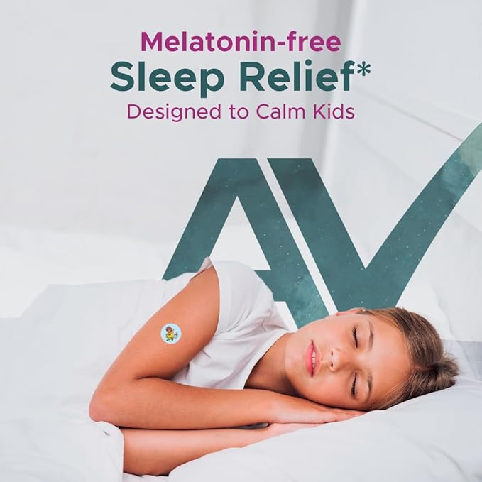 Sleepy Stickers Melatonin Free for Kids and Adults (30 Pack) Sleep Patches for Kids, Natural & Sugar Free. Calm Patch to Sleep Better