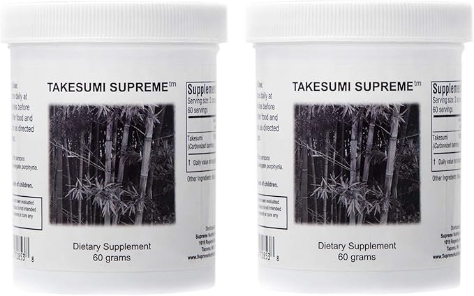 Supreme Nutrition Takesumi Supreme, Pure 60 Grams Activated Bamboo Charcoal Powder (2)