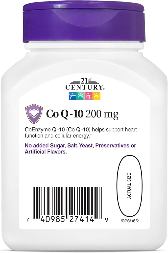 21st Century Co Q10 200 mg Softgels, 90 Count
