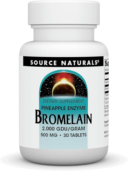 Source Naturals, Inc. Bromelain 500mg 2000GDU 30 Tablet