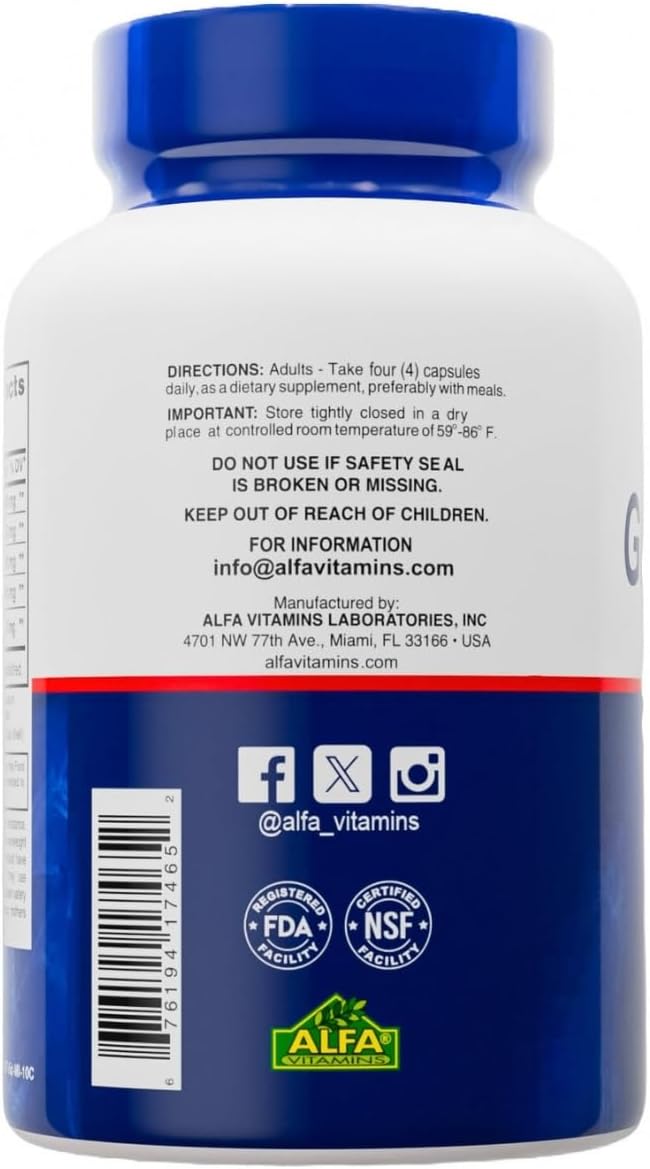 Premium Glucosamine & Chondroitin Nutritional Supplement - Healthy Joint, Bone & Knee Support - Rich in MSM & Collagen - Organic Natural Ingredients - Made in USA - 120 Capsules 2 Pack