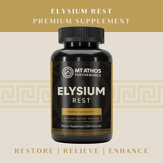 Elysium Rest | Supports Mental and Physical Rejuvenation, Calmness, and Tranquility | 30 Servings - 120 Capsules