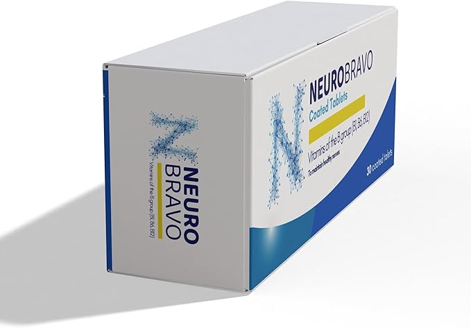 Neurobravo Vitamin B1, B6, B12 Tablets for Nerve Health, Nerve Pain, Numbness, Muscle Stiffness, Muscle Cramp, Impaired Sensation