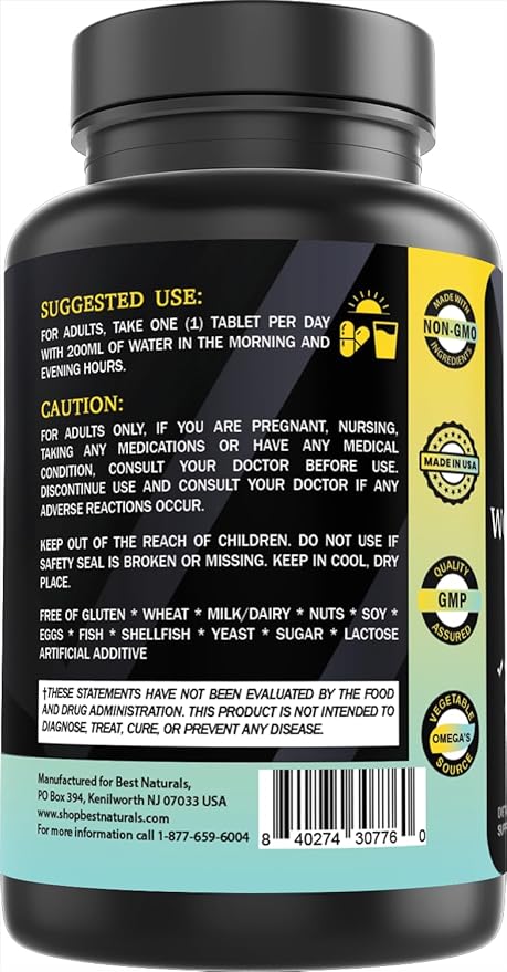 Best Naturals Day-to-Day Women's Multivitamin and Multimineral Formula with Herbal Blend, Citrus Bioflavonoid Blend and Digestive Blend 90 Tablets