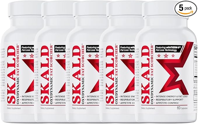 Skald Oxydynamic Fat Scorcher - for Weight Loss - Thermogenic Fat Burner 5-Pack