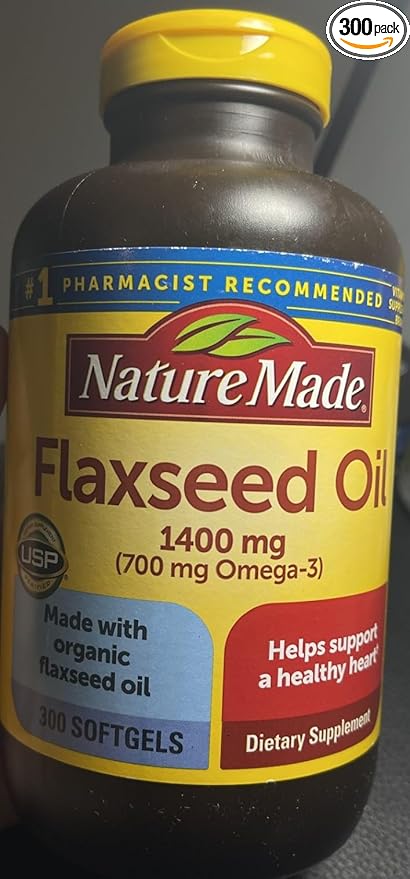 Nature Made Flaxseed Oil 1,400 mg Softgels (300 Count)