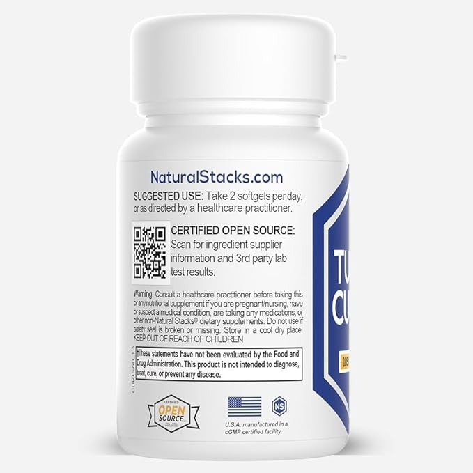 Turmeric Curcumin Supplement - Organic Turmeric Supplement with Coconut Oil for Optimal Absorption - Supports Joint Health, Heart and Brain Function, Immunity - 60 Coconut Oil SoftGels