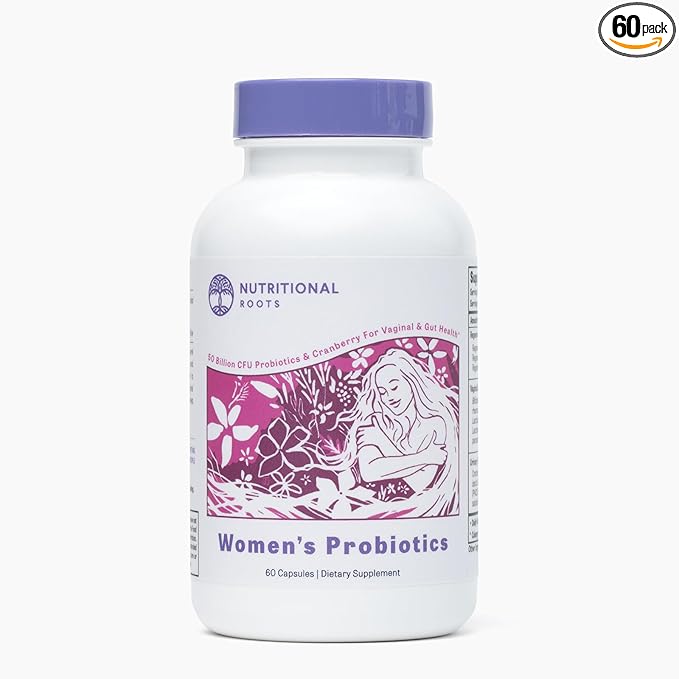 Women's Probiotics for Vaginal Health and Gut Health, Organic Prebiotics, Probiotics, Cranberry Extract, Third Party Tested, Doctor's Choice, 60 Servings