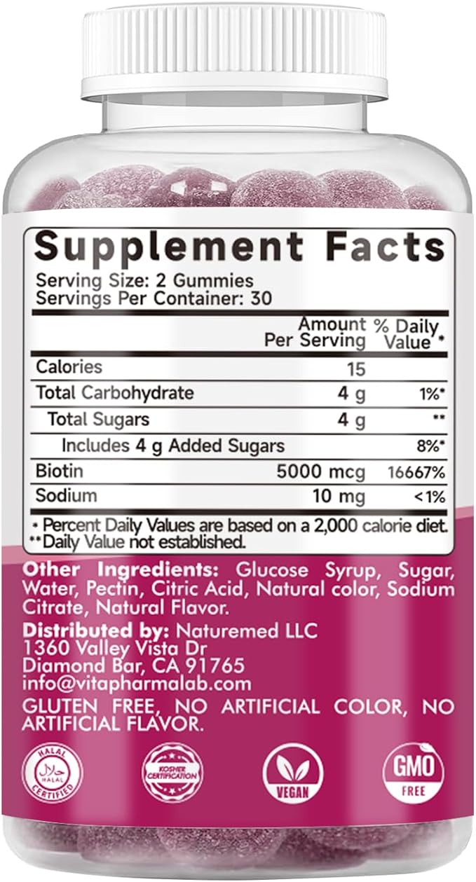 Vitamin B12 Gummies,Energy Support, Nervous System Health Support,Mixed Berry Flavor, 1000mcg, 60 Count,Gelatin-Free, Gluten-Free, Vegan & Non-GMO