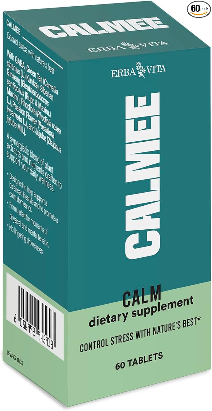 Calmee Unwind Dietary Supplement - Help Support a Balanced Lifestyle and to Promote a Calm demeanor, 60 Tablets