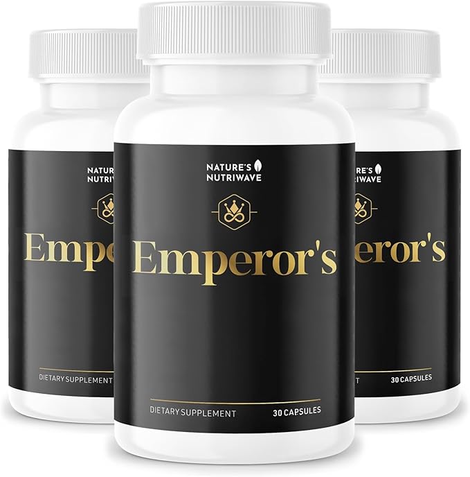 Emperor’s Vigor Tonic - 100% Natural Herbal Supplement | Non-GMO, No Stimulants, Easy to Use | 60 Capsules, 3 Month Supply | Made in USA