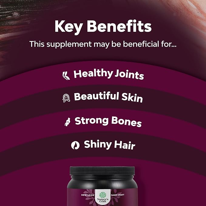 Natures Craft Bundle of Multi Collagen Protein Powder for Women and Men - Hair Skin and Nails Vitamins and DIM Complex Men and Womens Hormone Balance Supplement