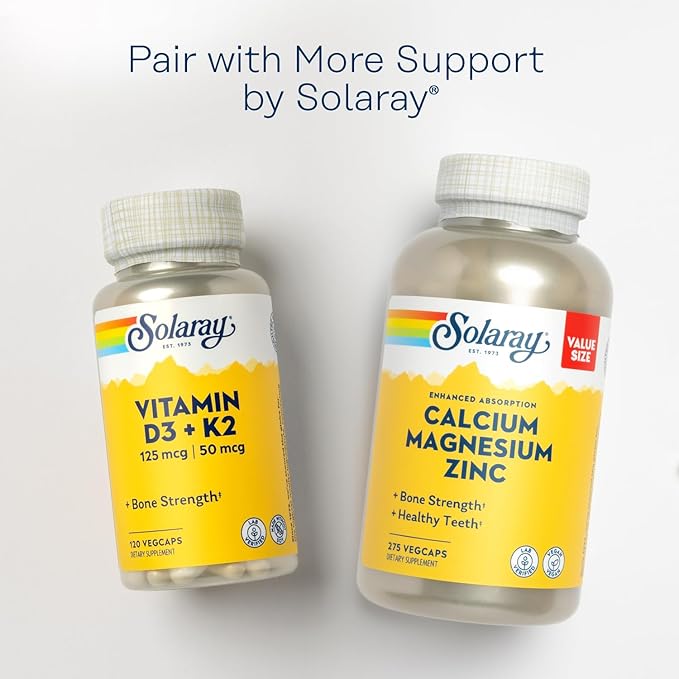 SOLARAY Spectro Multivitamin with Iron - Multi Vitamin with Calcium, Magnesium, Energizing Greens, Herbs & Digestive Enzymes - Digestion, Energy, and Bone Health Support (60 Servings, 360 Capsules)