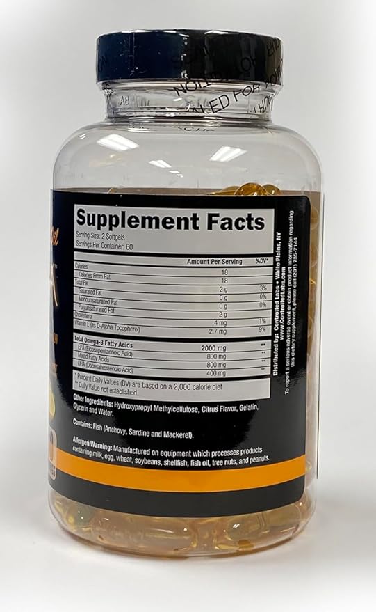 CONTROLLED LABS Overall Health Bundle, 45 Serving Orange Triad, 90 Count Orange Health IQ, 120 Count Orange Oximega Fish Oil, Muscle Building and Recovery Supplement for Men and Women