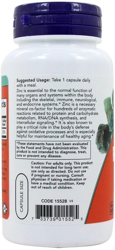 NOW Foods - Zinc Picolinate 50 mg, 120 capsules