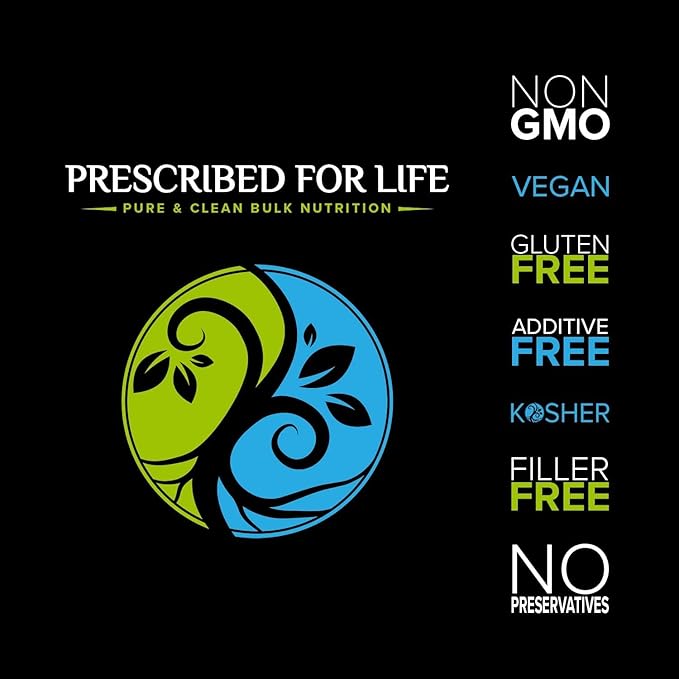 Prescribed For Life Alpha GPC Powder, L Alpha glycerylphosphorylcholine, Choline Supplement for Cognitive Function and Healthy Memory & Brain Support, Non GMO, Vegan, Soy Free (4oz / 113g)