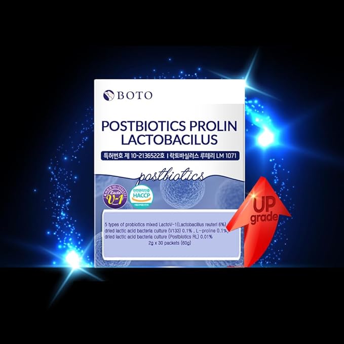 BOTO Korean Care it Probiotics Natural Prebiotics Proline Breast Milk Lactobacillus, Colon Cleanse, Immunity Support - 1 Month (30 of Pack, PostBiotics)