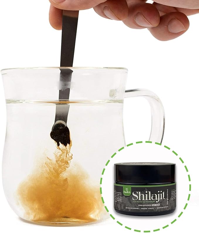 Shilajit Resin Organic 30g | 500mg A+ Grade Pure Himalayan Shilajit Supplement Contains Fulvic Acid & 85+ Trace Minerals | 100% Pure Natural Blend for Boost Energy, Immunity, Brain Power - 30 Grams