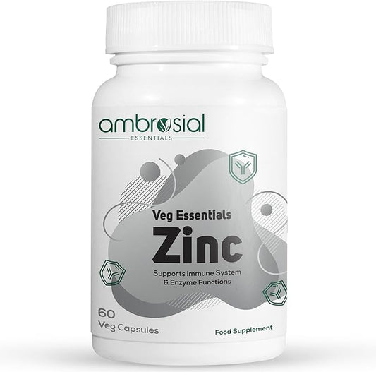 Ambrosial Zinc Tablets High Strength 30 mg (Pack of 1-60 Capsules)