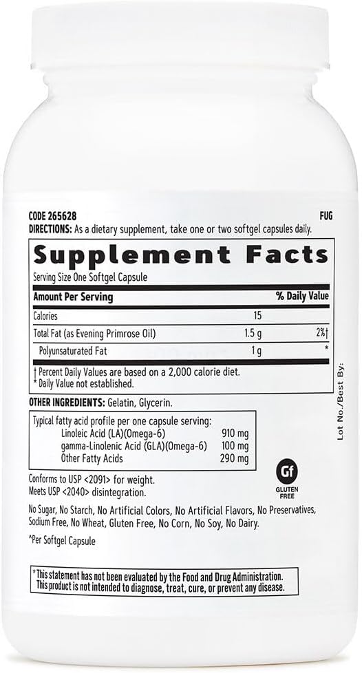 GNC Women's Evening Primrose Oil (EPO) 1300 mg | Supports Hormonal Balance, Immunity, Healthy Skin and Heart Health | Daily Vitamin | 90 Softgel Capsules