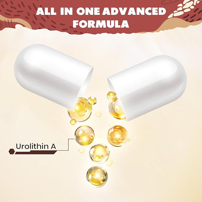 Marafiki Urolithin A Supplement, Gluten Free - 120 Capsules