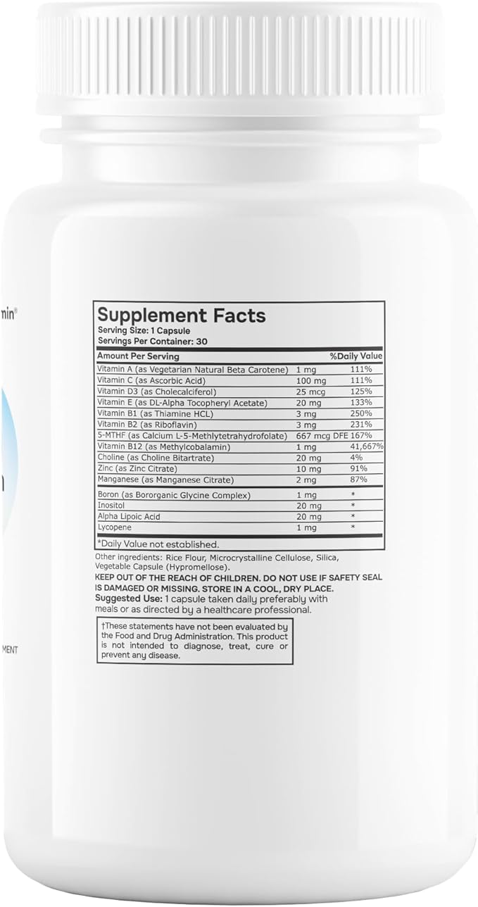 Methylated Multivitamin Multimineral Complex L Methylfolate 2 Pack