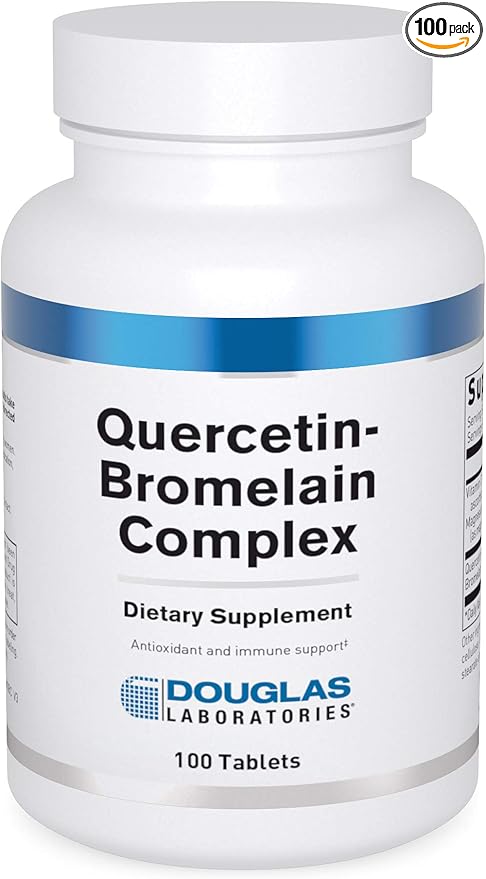 Douglas Laboratories Quercetin Bromelain Complex | Triple Source Antioxidant and Enzyme Formula to Support Vascular and Immune Cell Function* | 100 Tablets