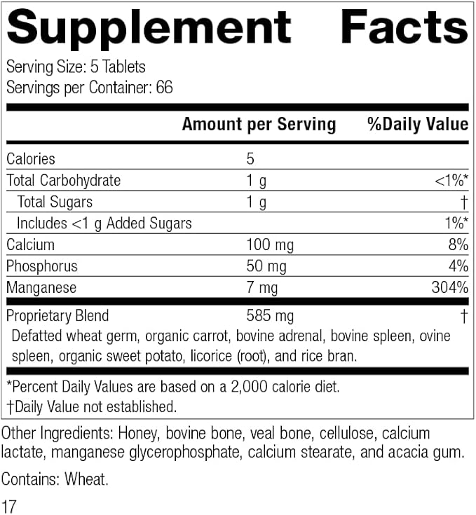 Standard Process Inc. Bio-Dent - Whole Food Supplement for Skin, Muscle, and Bone Health - Calcium, Licorice Root, Manganese, Phosphorus - 330 Tablets