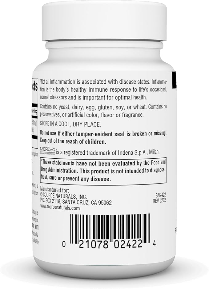 Source Naturals Turmeric with Meriva - 500mg, 30 Capsules