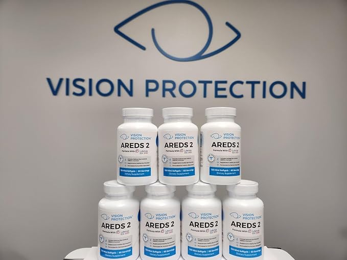 AREDS 2 Eye Vitamin & Mineral Supplement for Ocular Health, Lutemax 2020 with Natural Eye Institute AREDS 2 Study Ingredients Lutein, Vitamin C, & Zeaxanthin, 120 Mini Softgels