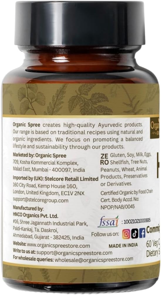 HIRABOL 60 Capsules | Commiphora myrrha (Hirabol) | 900mg per Serving | Natural 60 Capsules - Pack of 2
