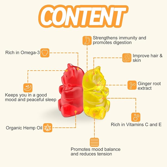 FUJI ORCHARD 24000mg Hemp Gummies High Potency - Hemp Gummies for Deep Bedtimes & Relaxation - Natural Hemp Oil Gummy for Adults - Gluten Free & Vegan - 60 Count