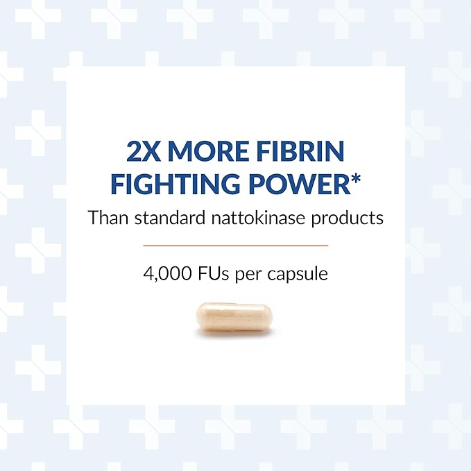 Arthur Andrew Medical, Nattovena, Pure Nattokinase Supplement, Double Strength 4,000 FUs per Capsule, 180
