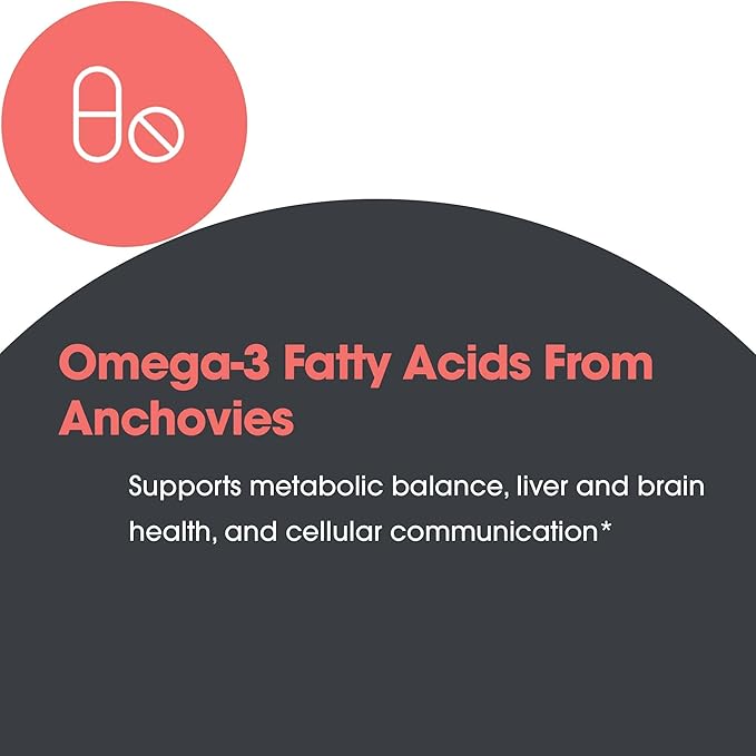 Allergy Research Group Super EPA - Omega 3 Supplement, Fish Oil Concentrate, EPA, DHA, Omega 3 Fatty Acids, Sustainably-Sourced Anchovies, Softgels - 200 Count