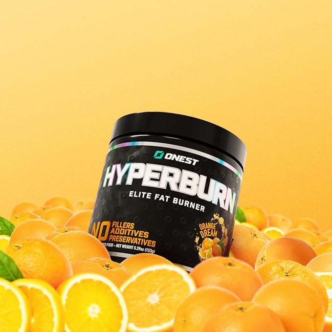 ONEST Hyperburn Fat Burner Powder – 153g (30 Servings), Enhanced Energy Boost & Performance Support Supplement Metabolism Booster & Sports Nutrition Powder for Men and Women