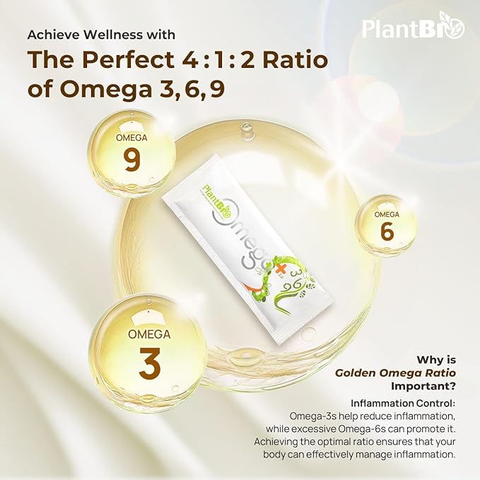 Omega Plus 2.0 - Vegan Omega 3-6-9 | 30s x 10g | Supports General Wellness & Circulation | Burpless, No Fishy Smell | Plant-Based | Easy to Digest | Vegan DHA, EPA, CoQ10
