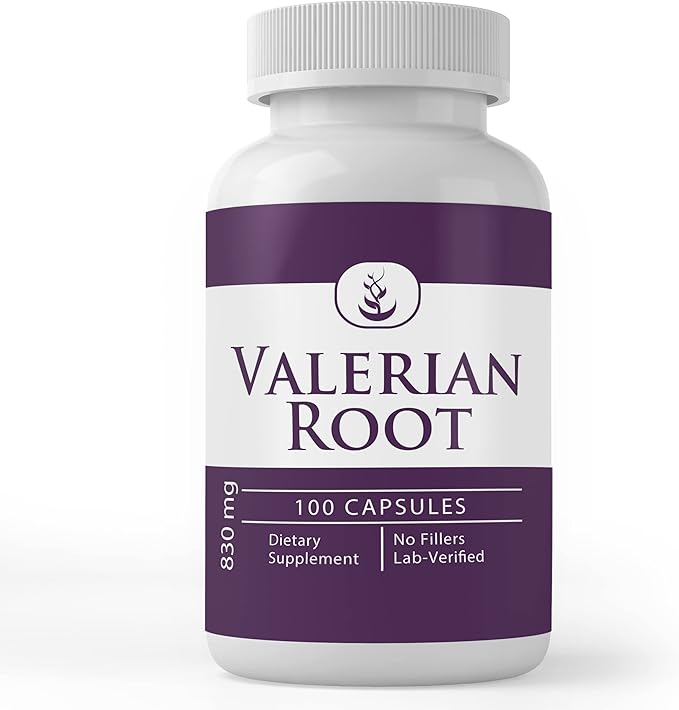 PURE ORIGINAL INGREDIENTS Valerian Root, (100 Capsules) Always Pure, No Additives Or Fillers, Lab Verified