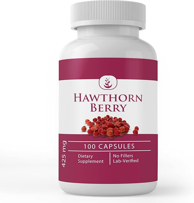 PURE ORIGINAL INGREDIENTS Hawthorn Berry, (100 Capsules) Always Pure, No Additives Or Fillers, Lab Verified