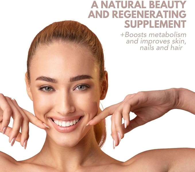 Unique Formula® Premium Beauty Skin 25+ | Hydrolyzed Collagen Type I, Hyaluronic Acid, L-Cysteine, Vitamins C, A, B5, E & Biotin, Copper | Dupport Healthy Skin, Nails, Hair, Glowing Look