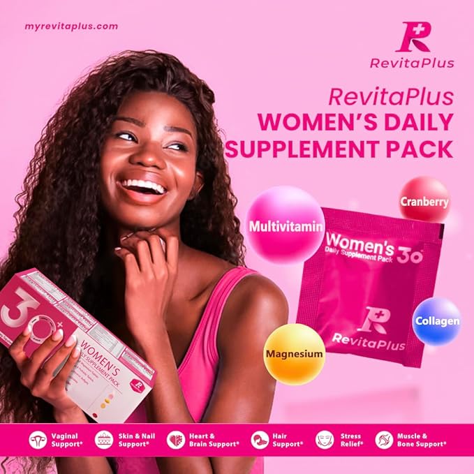 Multivitamin for Women with Vitamin A,B,C,D3,E,K2,Biotin, Collagen,Krill Oil,Cranberries Supports Energy,Wellness,Beauty and Immune - Vitamin Packs for Women Health 2 PCS-60 Packs